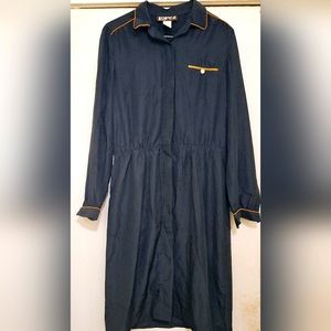 Lopez 70s Retro Style Gauzy Cotton Jumpsuit